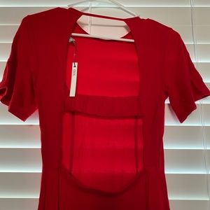 ASOS Red Cut Out Back Bodycon Dress